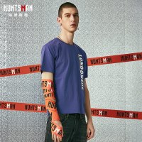 海德斯曼2788新款半袖男韩版 纯棉字母印花潮流短袖T恤男学生体恤