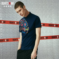 海德斯曼2771男生短袖韩版潮流男生百搭刺绣翻领polo衫小清新体恤2771