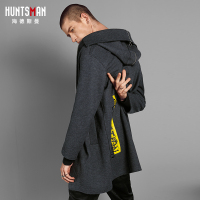 海德斯曼2018新款毛呢大衣男 中长款男士外套修身保暖冬装潮69003