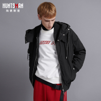 海德斯曼2018冬季新款棉服男 短款连帽宽松棉衣帅气冬装外套65105