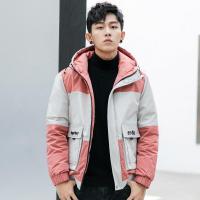 海德斯曼冬装男士连帽防风保暖男士羽绒服字母短款多色羽绒服休闲外套男60289