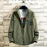 海德斯曼2019秋冬新款纯棉衬衣男士长袖衬衫男10196_2