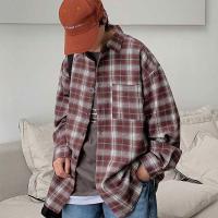 海德斯曼秋冬款舒适柔软休闲时尚格子男士长袖衬衫10183