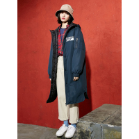 宽松ins棉衣冬装学院chic连帽bf风长款棉服外套女732010