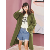 森宿Y春装2018新款文艺水洗毛边牛仔短裤女A8109017