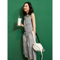 文艺裹胸条纹连体裤夏装时尚女神范套装女两件套-726012