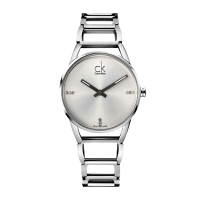 卡文克莱（Calvin Klein）手表女士石英表钢带 时尚女表 镂空