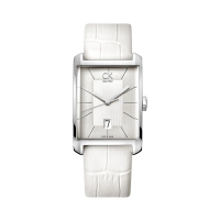 卡文克莱（Calvin Klein）方形皮带男士手表石英表