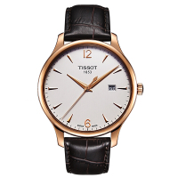 天梭(TISSOT)手表 俊雅系列石英男士手表石英表男