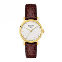 天梭(TISSOT)手表 新款魅时系列皮带石英商务女士腕表