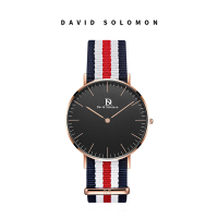 David Solomon手表休闲时尚简约女式手表 三色经纶黑面