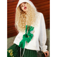 秋冬装街头欧美宽松木耳边抽绳连帽加绒卫衣女-734063_1