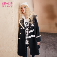 冬装甜美公主领长袖长款刺绣木耳边毛呢大衣外套女732112_1