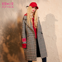 毛呢大衣冬装保暖休闲过膝ins毛呢女赫本呢子大衣742032