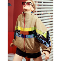 妖精的口袋银河余光春季彩色珠片重工外套