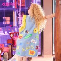 妖精的口袋冷漠幽默夏季蕾丝拼接印花连衣裙_1