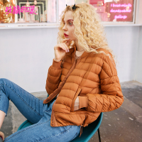 妖精的口袋Y秋冬装轻薄款舒适短款保暖白鸭绒羽绒服女S_1
