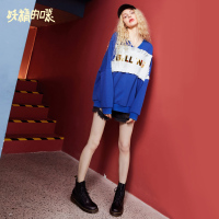 妖精的口袋Y慵懒风卫衣女薄款ins超火的外套秋装上衣女J_1