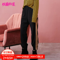 妖精的口袋Y哈伦裤秋装休闲蹦迪裤子女ins潮军绿色女J_1