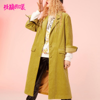 妖精的口袋Y女秋款外套秋装韩版长款经典通勤长袖风衣女J_2