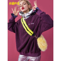 妖精的口袋Y早秋连帽卫衣女潮韩版秋装中长款宽松上衣女J