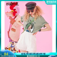 妖精的口袋波点白色短裤2019夏季新款ins女显瘦休闲裤子女宽松潮