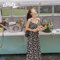 【新款】妖精的口袋小雏菊碎花吊带连衣裙女2020夏季气质雪纺裙子