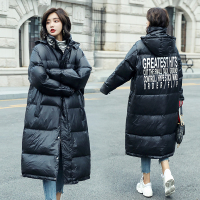 【COMEACROSS】棉衣/棉服优雅休闲长袖中长款2018年秋季潮流简约个性连帽图案