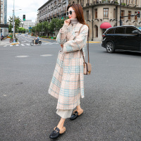 【COMEACROSS】2018年冬季九分袖女装中长款直筒羊绒other/其他