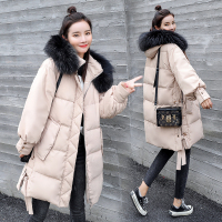 【COMEACROSS】实拍中长款保暖是配毛领棉衣休闲宽松大衣