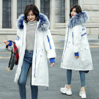 【COMEACROSS】显瘦百搭长袖中长款拉链棉衣/棉服2018年冬季潮流简约连帽修身