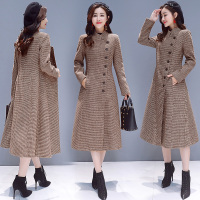 【COMEACROSS】连衣裙2018年秋季纯色长袖显瘦修身百搭潮流简约个性时尚圆领