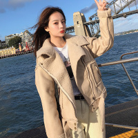 【COMEACROSS】2018年秋季短外套潮流简约个性拉链长袖显瘦修身百搭纯色