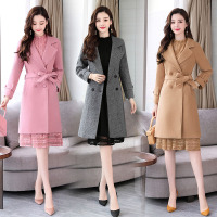 【COMEACROSS】套装/套裙2018年冬季潮流简约个性显瘦修身百搭口袋蕾丝