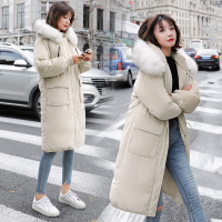 【COMEACROSS】棉衣/棉服中长款拼接时尚气质潮流纯色2018年冬季外套