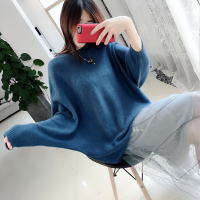 【COMEACROSS】2018年冬季长袖常规短款宽松纯色套头单件简约时尚舒适个性针织衫