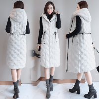 【COMEACROSS】棉衣/棉服连帽修身显瘦百搭2018年冬季潮流简约无袖中长款拉链