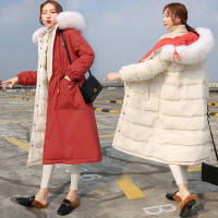 【COMEACROSS】棉衣/棉服连帽拉链2018年冬季长袖中长款时尚常规配仿真毛领