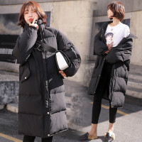 【COMEACROSS】2018年冬季时尚潮流保暖立领中长款棉衣/棉服简约舒适