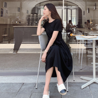 【COMEACROSS】2019年夏季新款时尚中长款连衣裙夏季潮流舒适简约