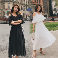 【COMEACROSS】2019新款夏季雪纺很仙的法国小众连衣裙中长款韩版超仙甜美过膝潮