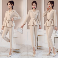【COMEACROSS】长袖套装/套裙2019年春季潮流简约个性显瘦修身百搭优雅休闲
