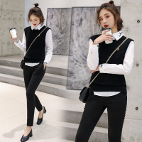 【COMEACROSS】套装/套裙2019年春季潮流简约个性显瘦修身百搭口袋纯色