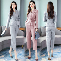 【COMEACROSS】2019新款时尚简约气质西装套装修身显瘦知性优雅