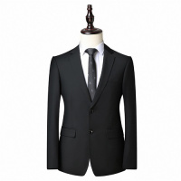【COMEACROSS】青年小西装纯色两粒扣免烫西装工作服男