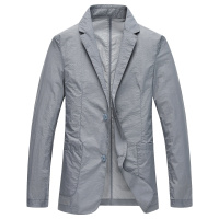 【COMEACROSS】男士商务休闲西服薄款防晒衣2019夏季新款单西防晒服