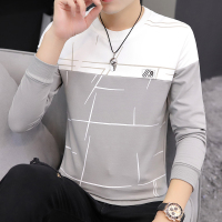 【COMEACROSS】男士长袖T恤春季新款纯棉卫衣潮流打底衫帅气秋衣