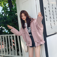 【秀衣记】纯色宽松个性优雅减龄百搭舒适时尚甜美可爱优雅短款