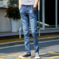【秀衣记】秋冬款男青年秋冬牛仔裤男长裤修身小脚猫须裤子