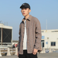【COMEACROSS】2019春季日系宽松衬衫外套男
